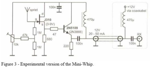 Mini whip антенна схема