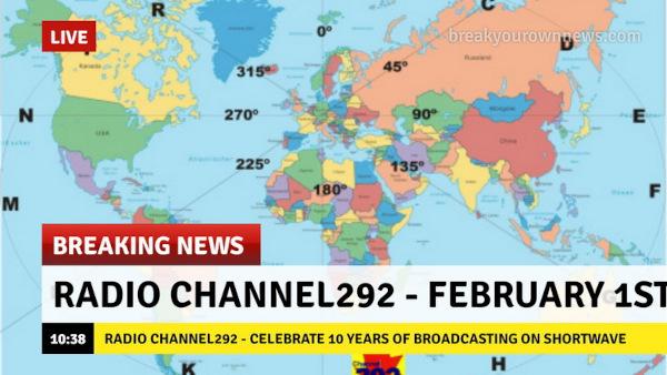 1 февраля - спецтрансляция в честь 10-летия Channel 292
